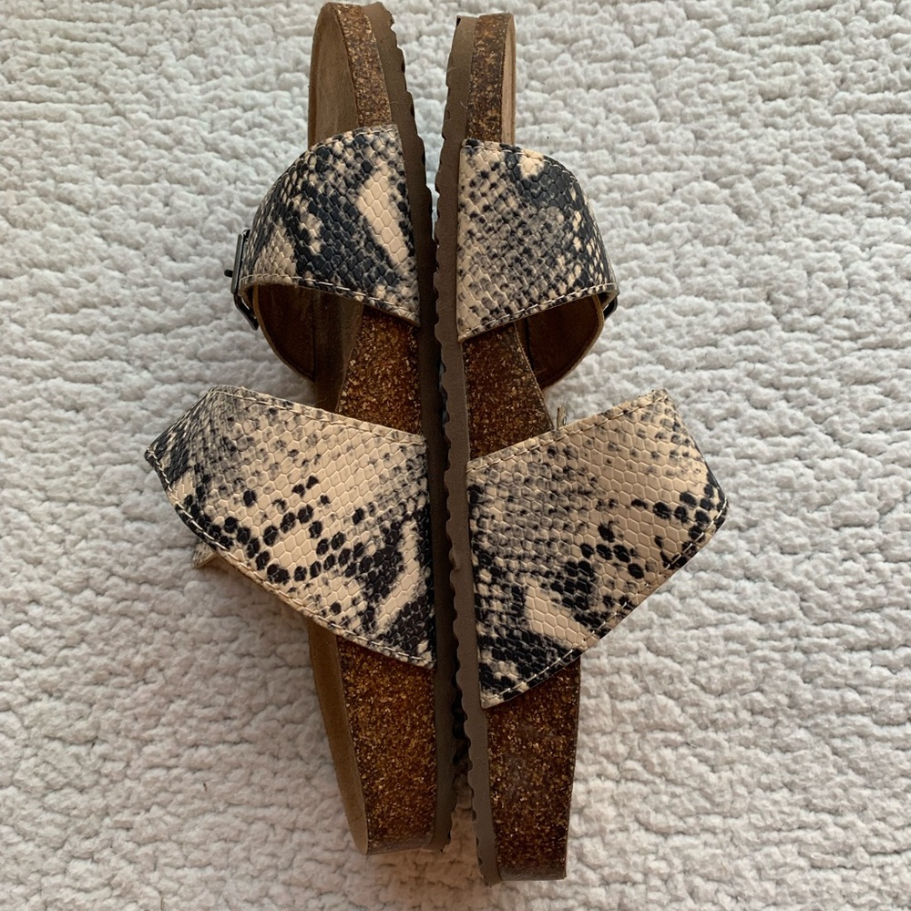 Snakeskin knockoff birks